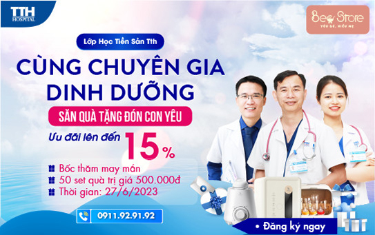 Lớp học tiền sản TTH cùng chuyên gia dinh dưỡng
