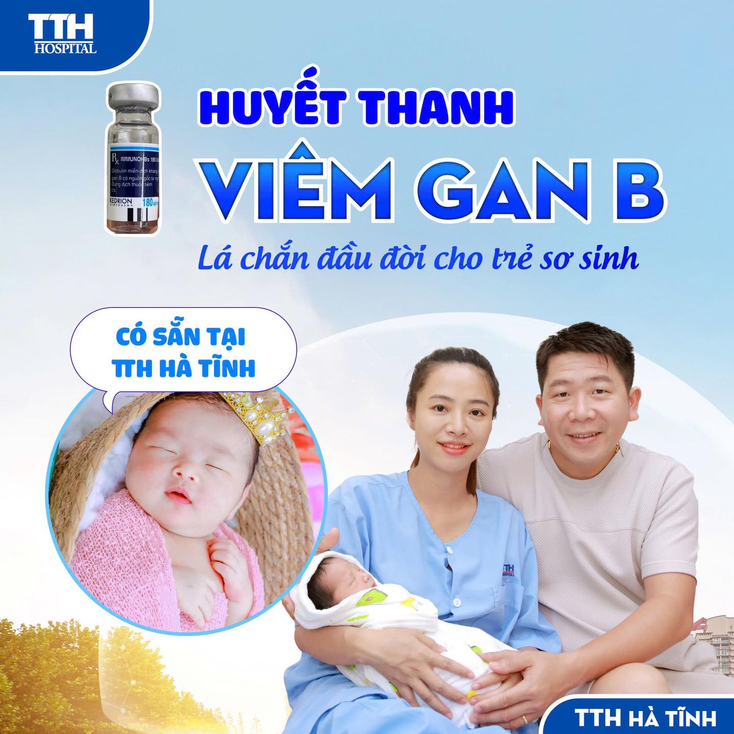 TTH Hà Tĩnh Có Sẵn Huyết Thanh Viêm Gan B - Lá Chắn Đầu Đời Cho Bé Yêu!