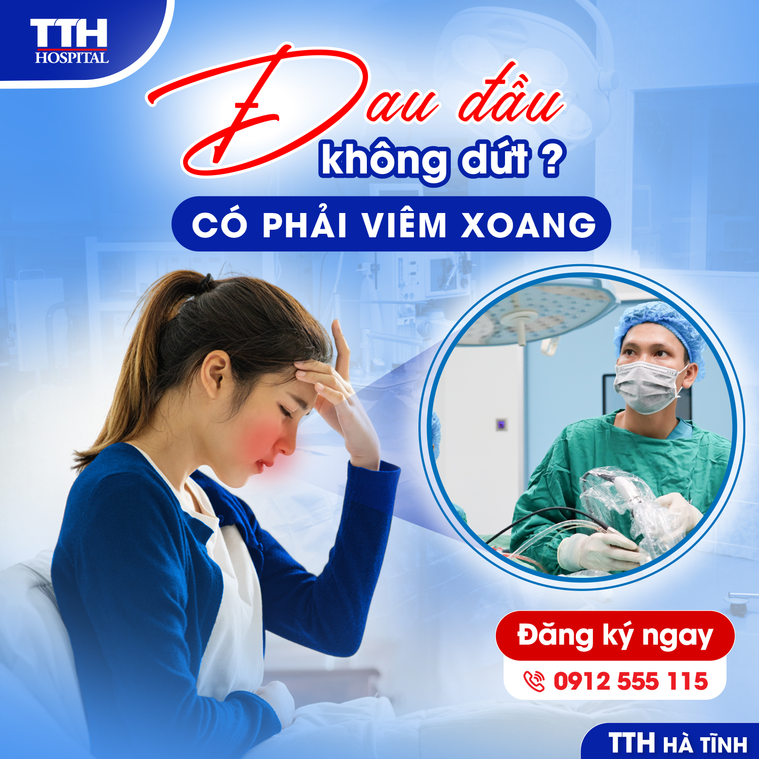 CƠN ĐAU ĐẦU KHÔNG DỨT, CÓ PHẢI DO VIÊM XOANG?