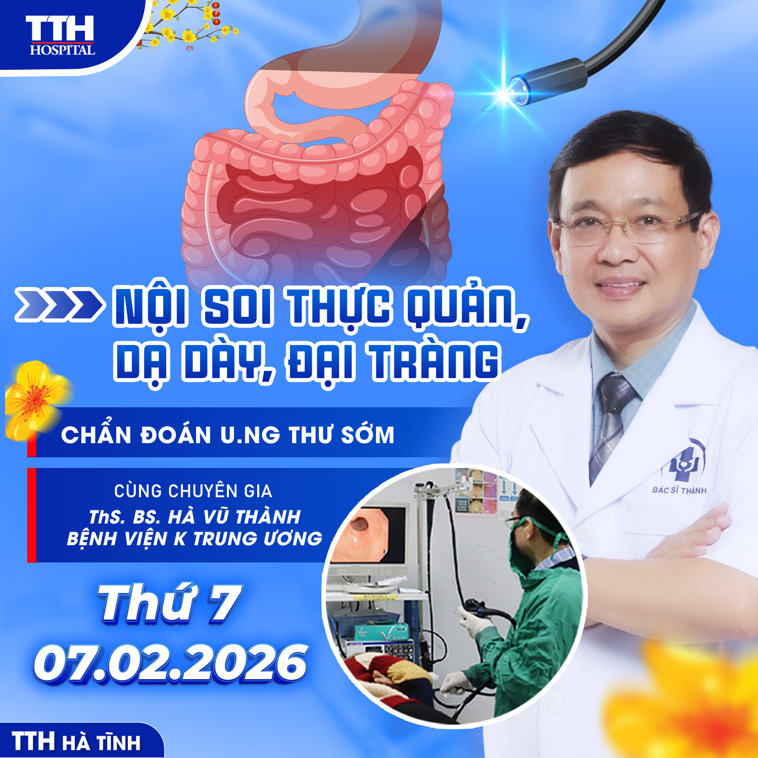 NỘI SOI THỰC QUẢN, DẠ DÀY, ĐẠI TRÀNG - CHẨN ĐOÁN U. NG THƯ SỚM CÙNG CHUYÊN GIA