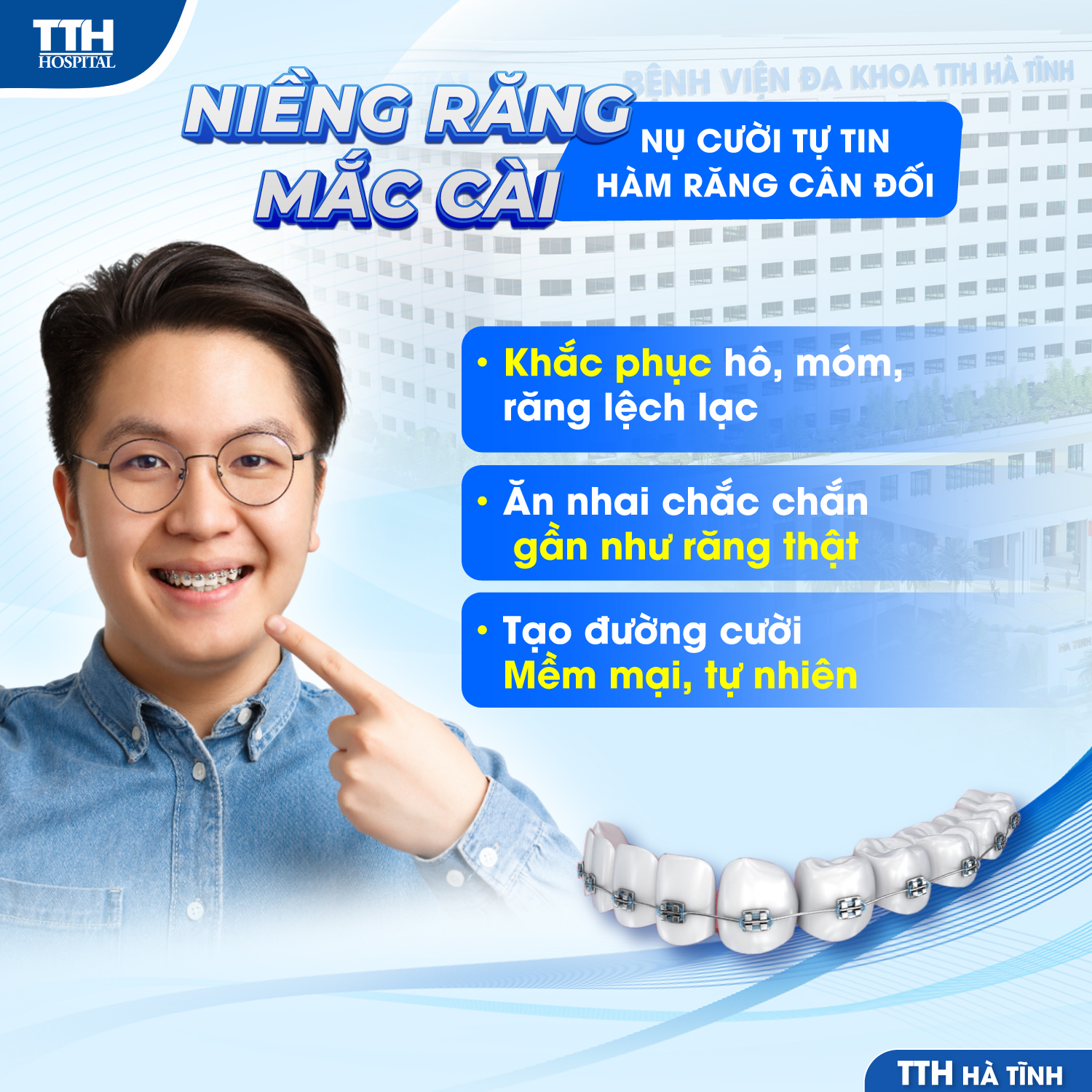 NIỀNG RĂNG MẮC CÀI - NỤ CƯỜI TỰ TIN, HÀM RĂNG CÂN ĐỐI